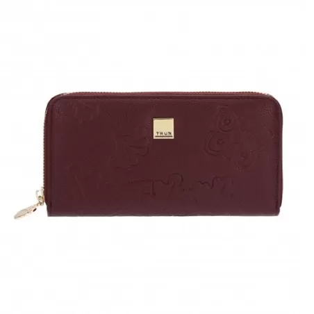 Portafoglio bordeaux con zip, Autunno - Thun