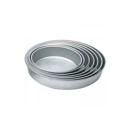 Stampo tondo in alluminio alto 7,5 Cm.