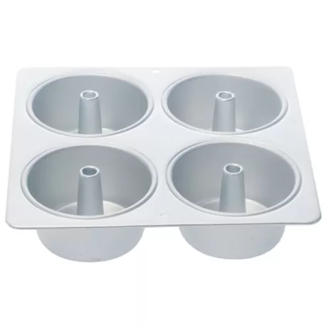 Stampo Per 4 Mini Angel Food Cavità Ø Cm. 10x5 H.