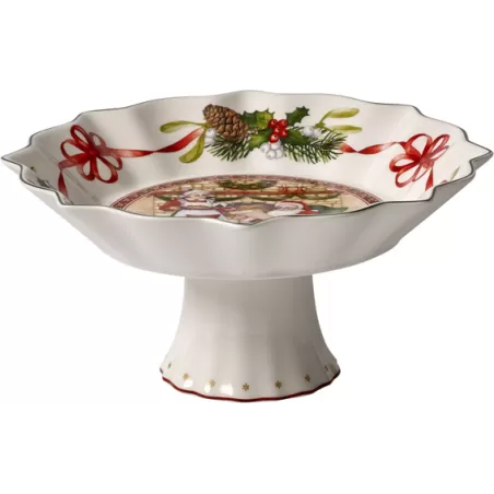 Toy's Fantasy Ciotola grande con piede casa Babbo Natale - Villeroy & Boch
