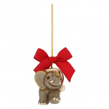 Addobbo elefante con berretto Natale piccolo - Thun