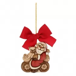 Addobbo Babbo Natale su bici grande - Thun