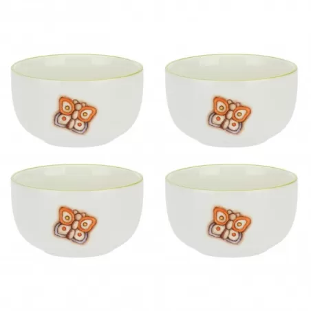 Confezione 4 ciotole per colazione Farfalla - Thun