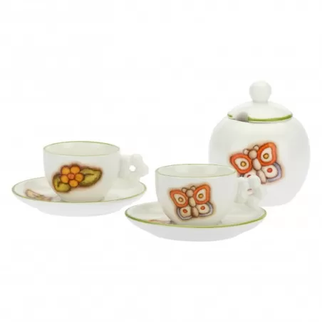 Set zuccheriera + 2 tazzine espresso Farfalla - Thun