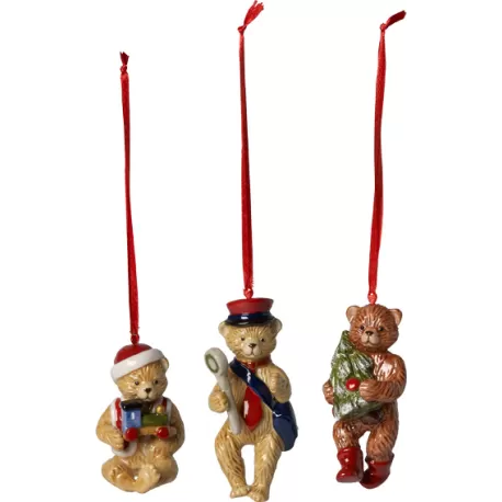 Nostalgic Ornaments Ornamento Teddy set 3pezzi - Villeroy & Boch