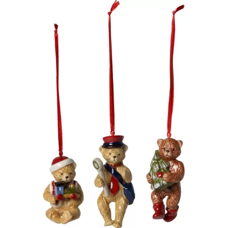 Nostalgic Ornaments Ornamento Teddy set 3pezzi - Villeroy & Boch