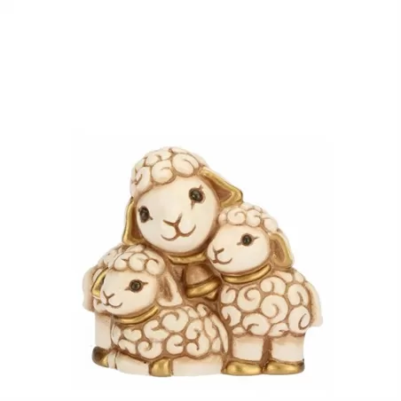 Gruppo di pecore presepe classico, bianco - Thun