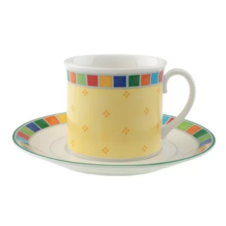 Twist Alea Limone Tazza colazione  con piatto 2pezzi - Villeroy & Boch