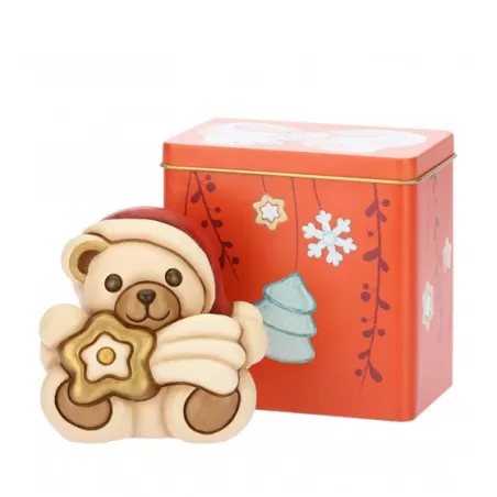 Teddy Natale stellacometa + Latta Cm. 10 - Thun