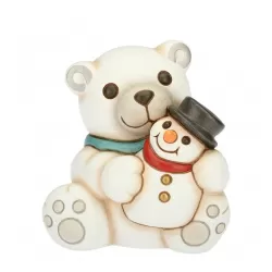Orso polare con pupazzo di neve - Thun