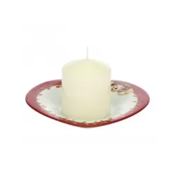 Candela con piattino Cuore - Thun