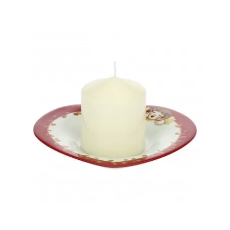 Candela con piattino Cuore - Thun