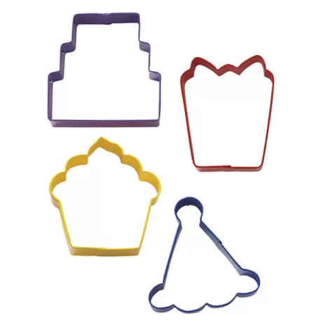 Tagliabiscotti  Party 4 Pezzi Cm. 7,5x3 H.