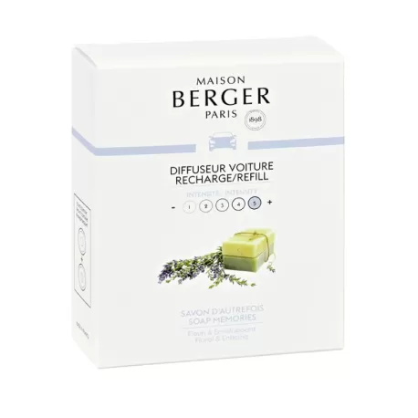 Ricarica in ceramica per Auto Savon D'autrefois / Sapone d'infanzia - Lampe Berger