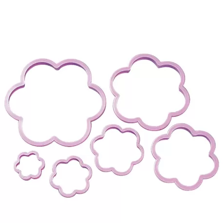 Tagliapasta In Plastica Fiore 6 Pezzi Da 3 A 11,5 Cm.