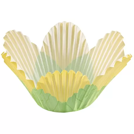 Pirottini Muffin Petalo Giallo 24 Pezzi Ø Cm. 5