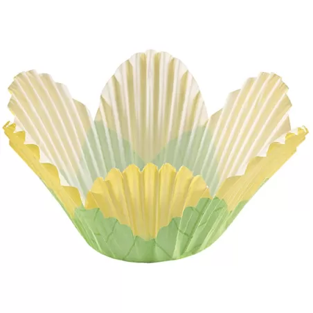 Pirottini Muffin Petalo Giallo 24 Pezzi Ø Cm. 5