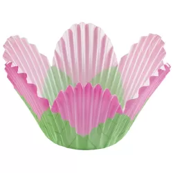 Pirottini Muffin Petalo Rosa 24 Pezzi Ø Cm. 5