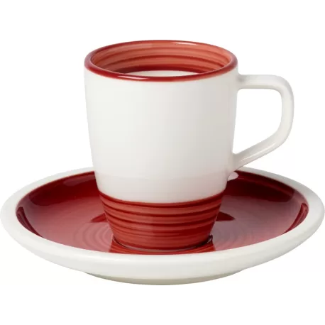 Manufacture rouge Tazza espresso con piatto 2 pezzi - Villeroy & Boch