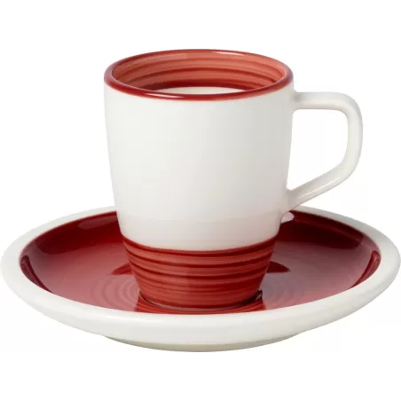 Manufacture rouge Tazza espresso con piatto 2 pezzi - Villeroy & Boch