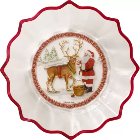 Christmas Glass Accessoires Ciotola Babbo Natale con renna - Villeroy & Boch