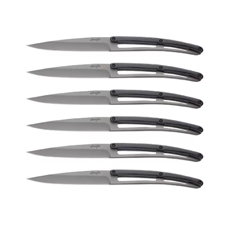 Set 6 coltelli da tavola Deejo Paperstone Titanio - Deejo
