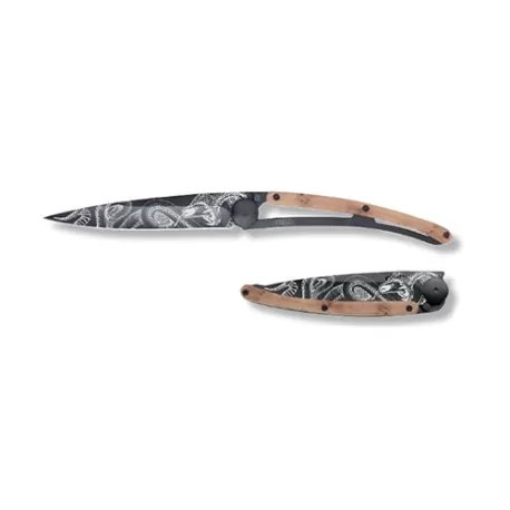 Coltello Deejo Wood Juniper Snake - Deejo