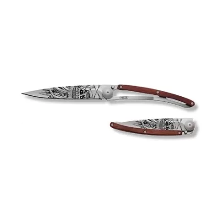 Coltello Deejo Wood Lucky Skull - Deejo