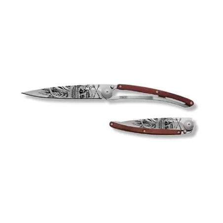 Coltello Deejo Wood Lucky Skull - Deejo