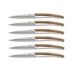 Set 6 coltelli da tavola Deejo Ulivo Specchio - Deejo