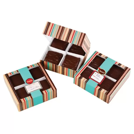 Scatole Porta Dolci Brownie 3 Pezzi Cm 16