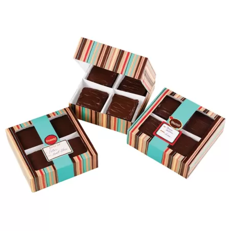 Scatole Porta Dolci Brownie 3 Pezzi Cm 16