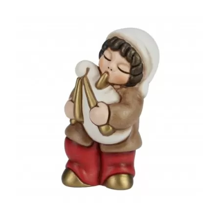 Zampognaro presepe classico, rosso - Thun