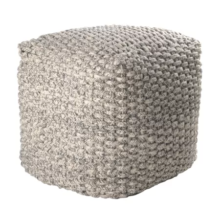 Pouf grigio Cm. 40x40x40 h. - L'oca Nera