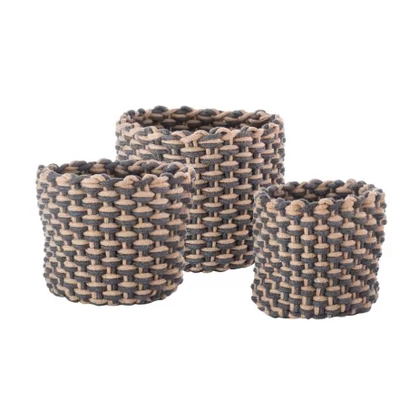 Cesto intrecciato - grande Cm. 45x35 h. - L'oca Nera