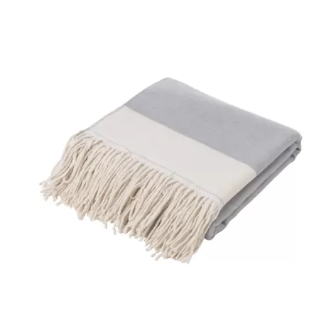 Plaid tinta unita grigio antracite Cm. 130x180 - L'oca Nera