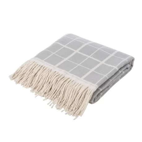 Plaid scozzese griogio antracite Cm. 130x180 - L'oca Nera