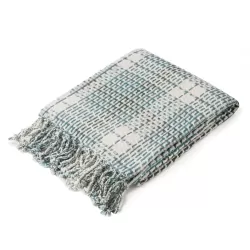 Plaid scozzese azzurro Cm. 130x170 - L'oca Nera