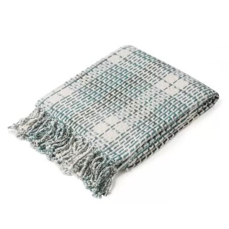 Plaid scozzese azzurro Cm. 130x170 - L'oca Nera