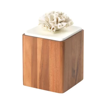 Barattolo quadrato grande Cm. 12x12x20 h. - L'oca Nera