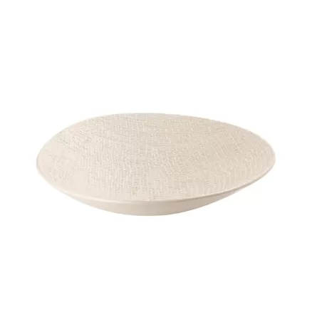 Centrotavola grande beige Cm. 37,5x35,5x9,5 h. - L'oca Nera