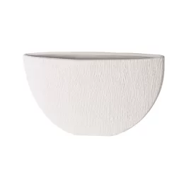 Vaso piccolo bianco Cm. 34x5,5x19,5 h. - L'oca Nera
