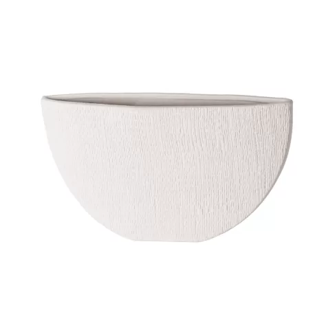 Vaso piccolo bianco Cm. 34x5,5x19,5 h. - L'oca Nera
