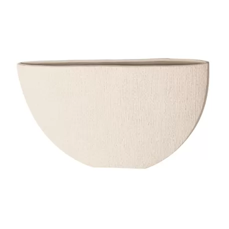 Vaso grande beige Cm. 45x8,3x25,5 h. - L'oca Nera