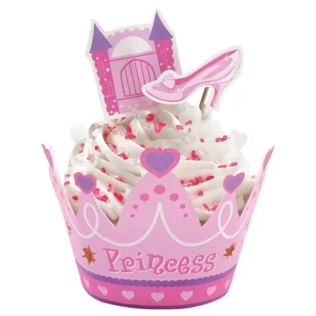 Cf. 12 Avvolgi Muffin Principessa C/Pick