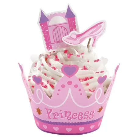 Cf. 12 Avvolgi Muffin Principessa C/Pick