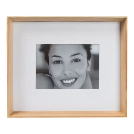 Cornice rettangolare X1 legno naturale Cm. 32x27x5 (13x18) - L'oca Nera