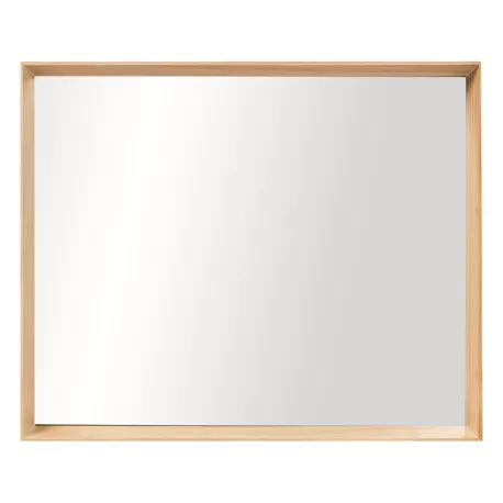 Specchiera legno naturale Cm. 51x42x5 - L'oca Nera