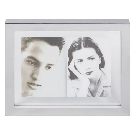 Cornice rettangolare piccola - int. trasparente Cm. 23x28x3,5 (2 foto 10x15) - L'oca Nera