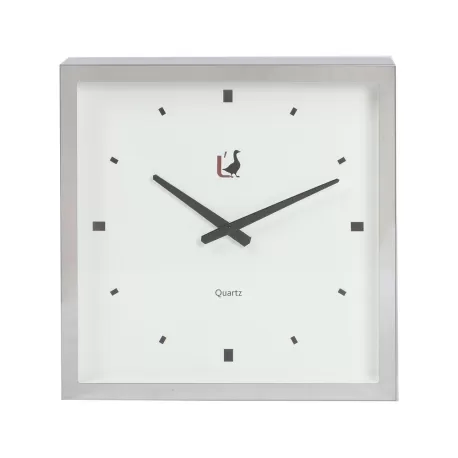 Orologio da parete cromo Cm. 40x40x7,5 - L'oca Nera